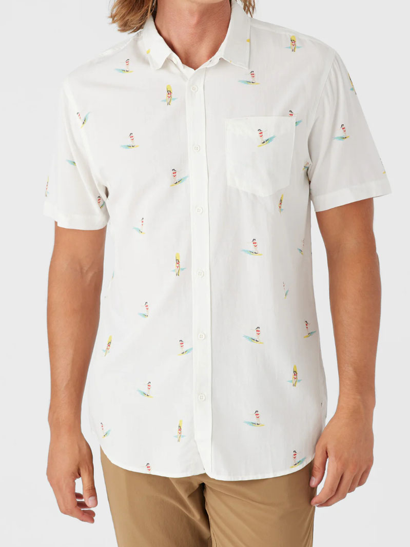 Surf print pattern STANDARD FIT SHIRT