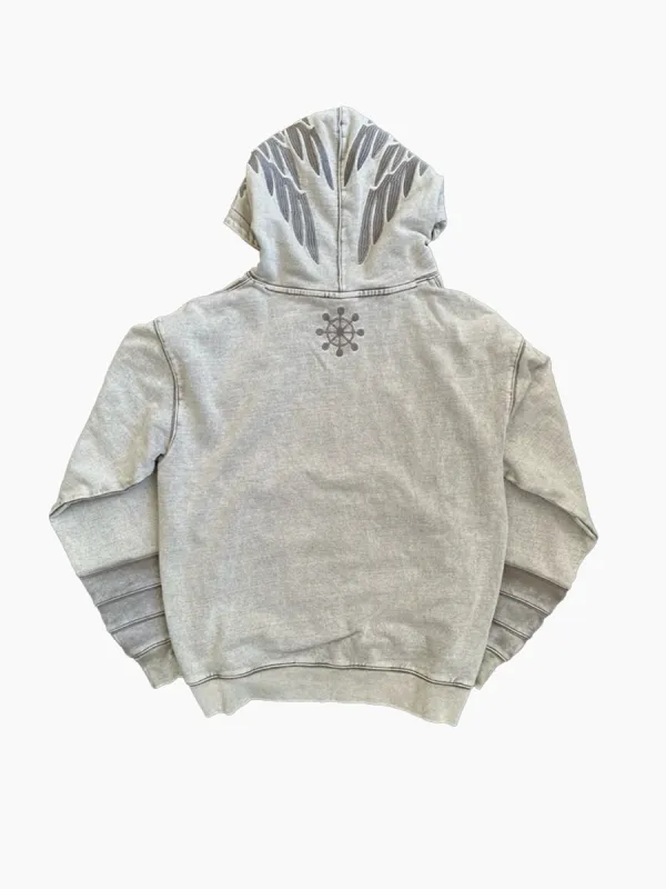 Mahoraga Washed Grey Hoodie