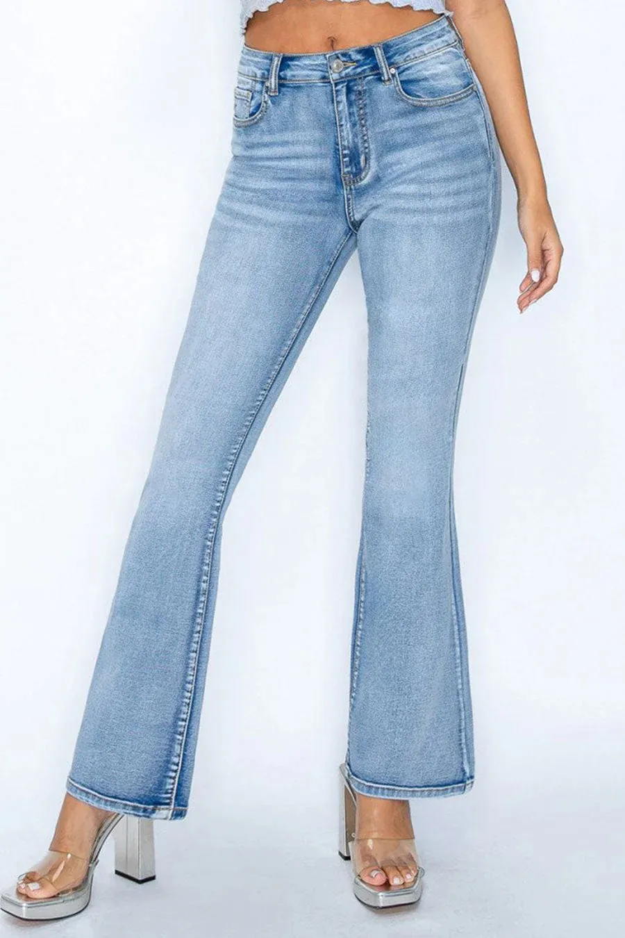 WAXJEAN Boot Cut Jean With Potassium Wash