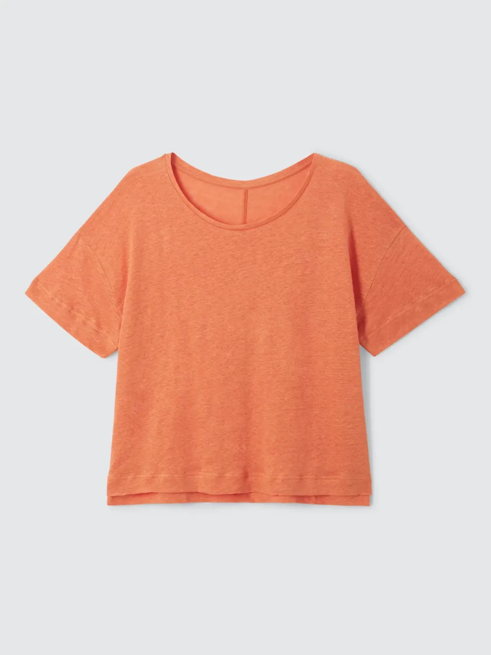 Relaxed Linen Crew Neck T-Shirt