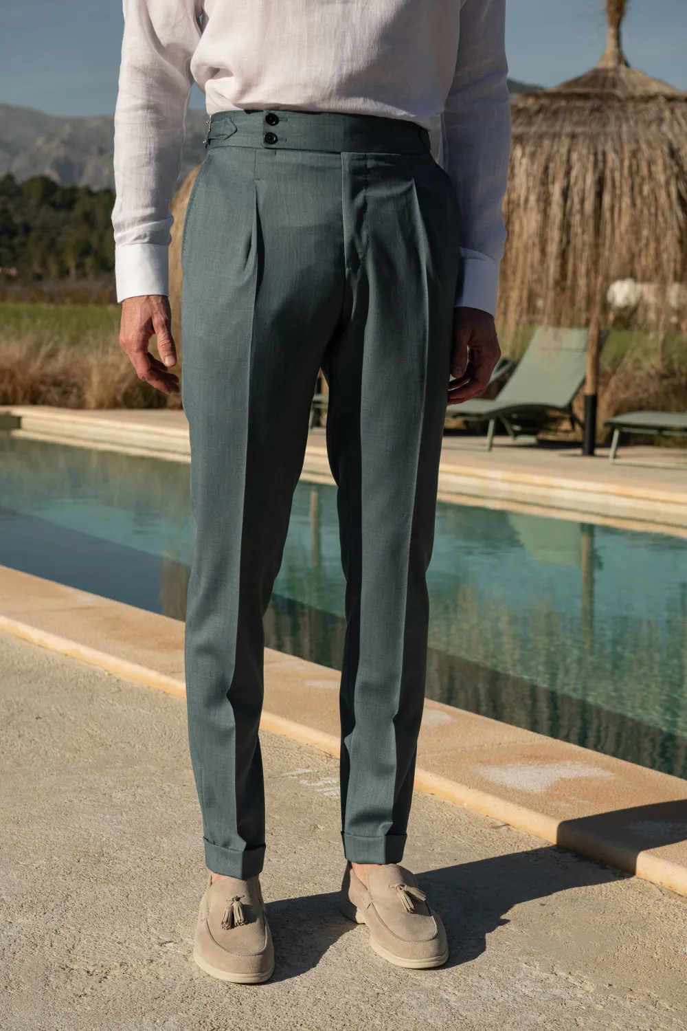 Water Green Trousers 