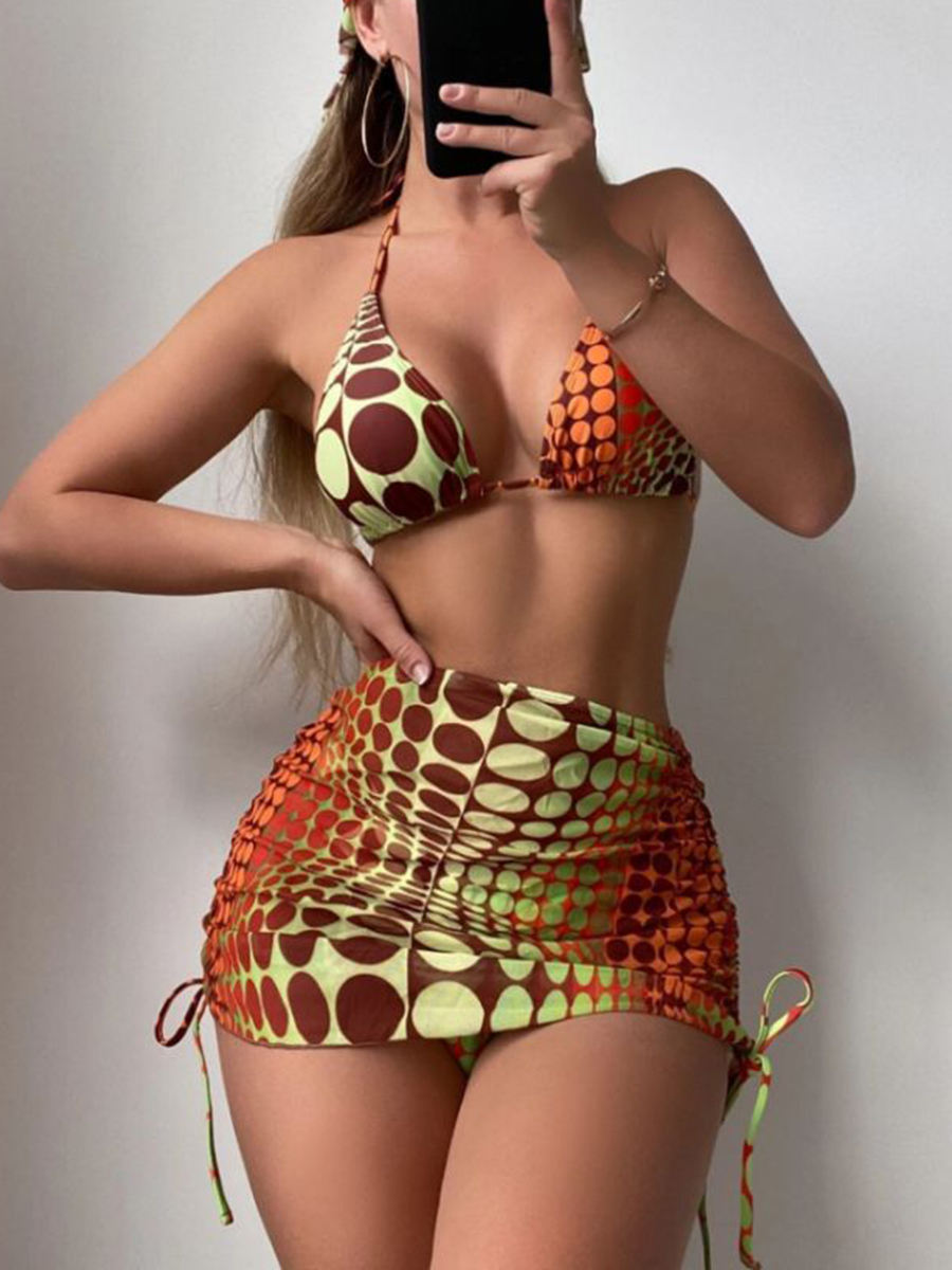 Sexy Printed Two Piece Bikini Set