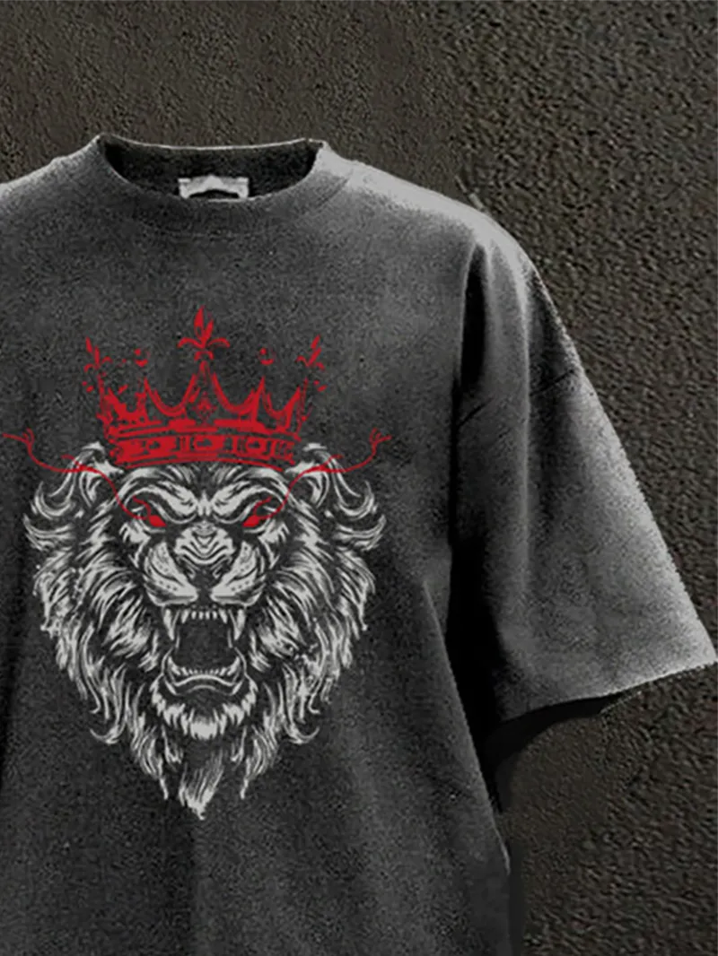 LION KING WASHED GYM SHIRT