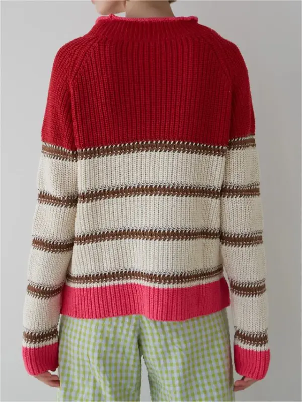 PALMAR RASPBERRY SWEATER