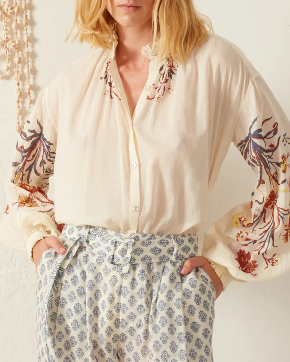 Poet Sun Lily Valley Blouse