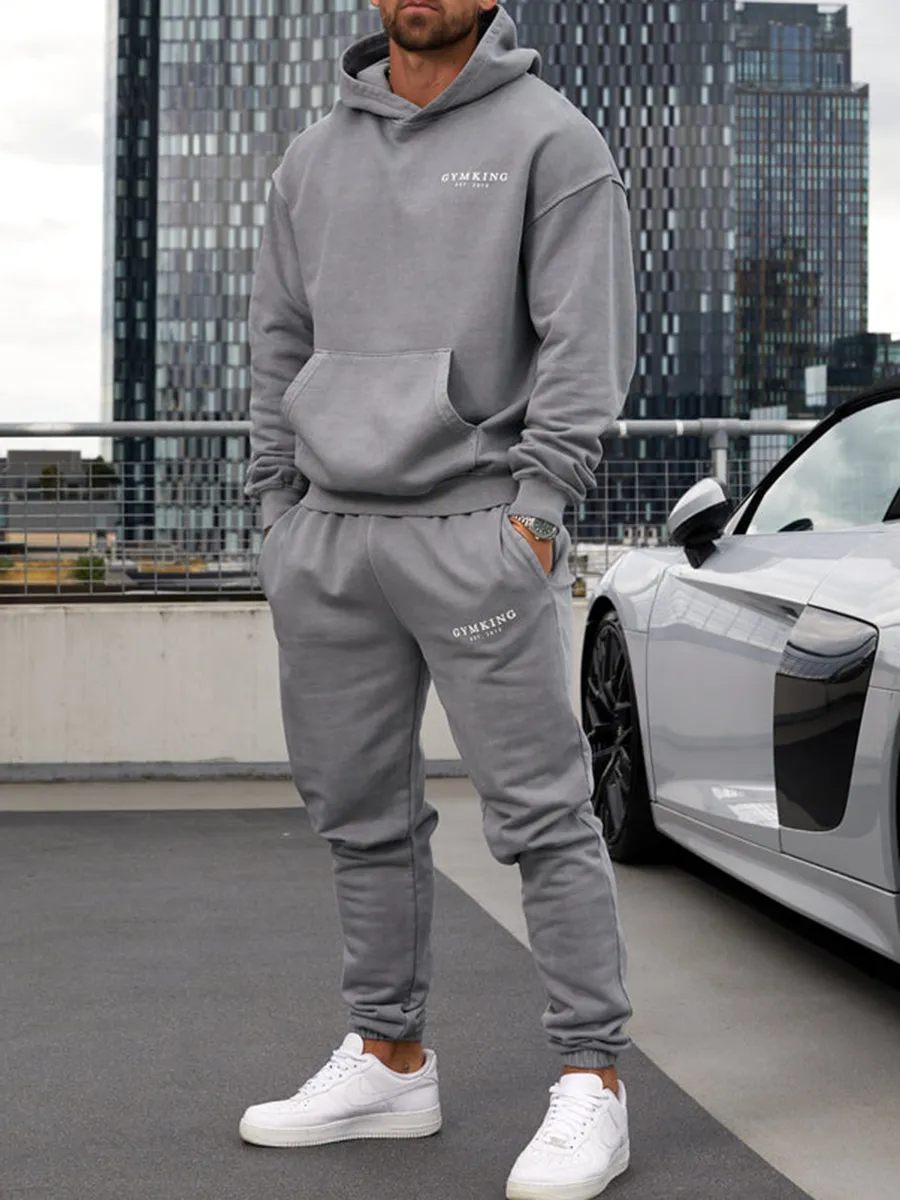 Men's Washed Gray King Tracksuit