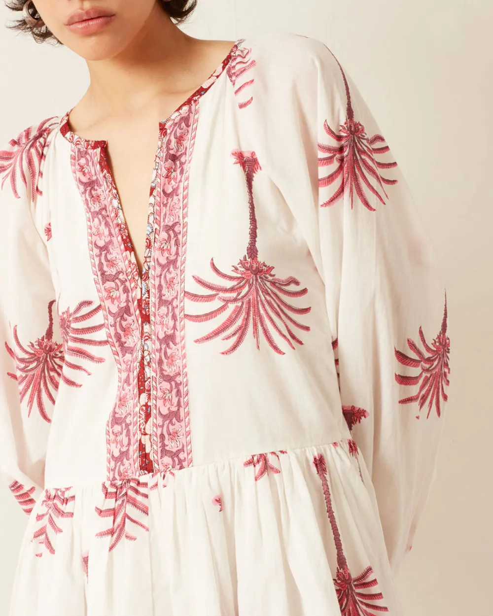 Sula Pink Palm Dress