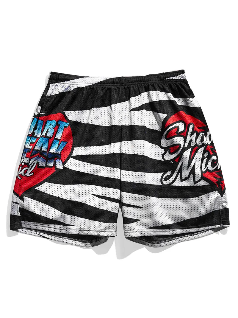 Shawn Michaels HBK Zebra Retro Shorts