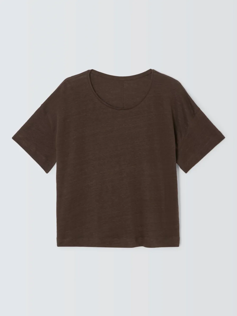 Relaxed Linen Crew Neck T-Shirt