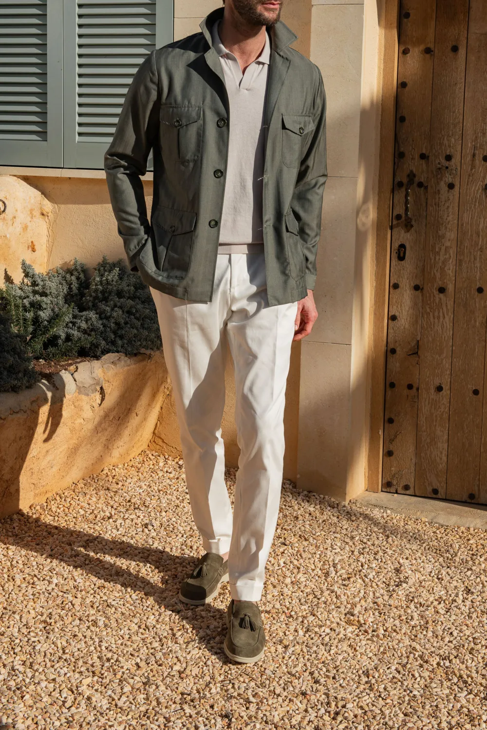 Green Solaro Safari Jacket