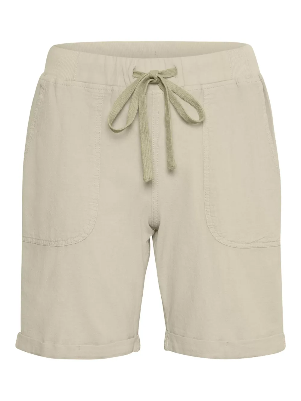 Naya Elastic Waist Cotton Shorts