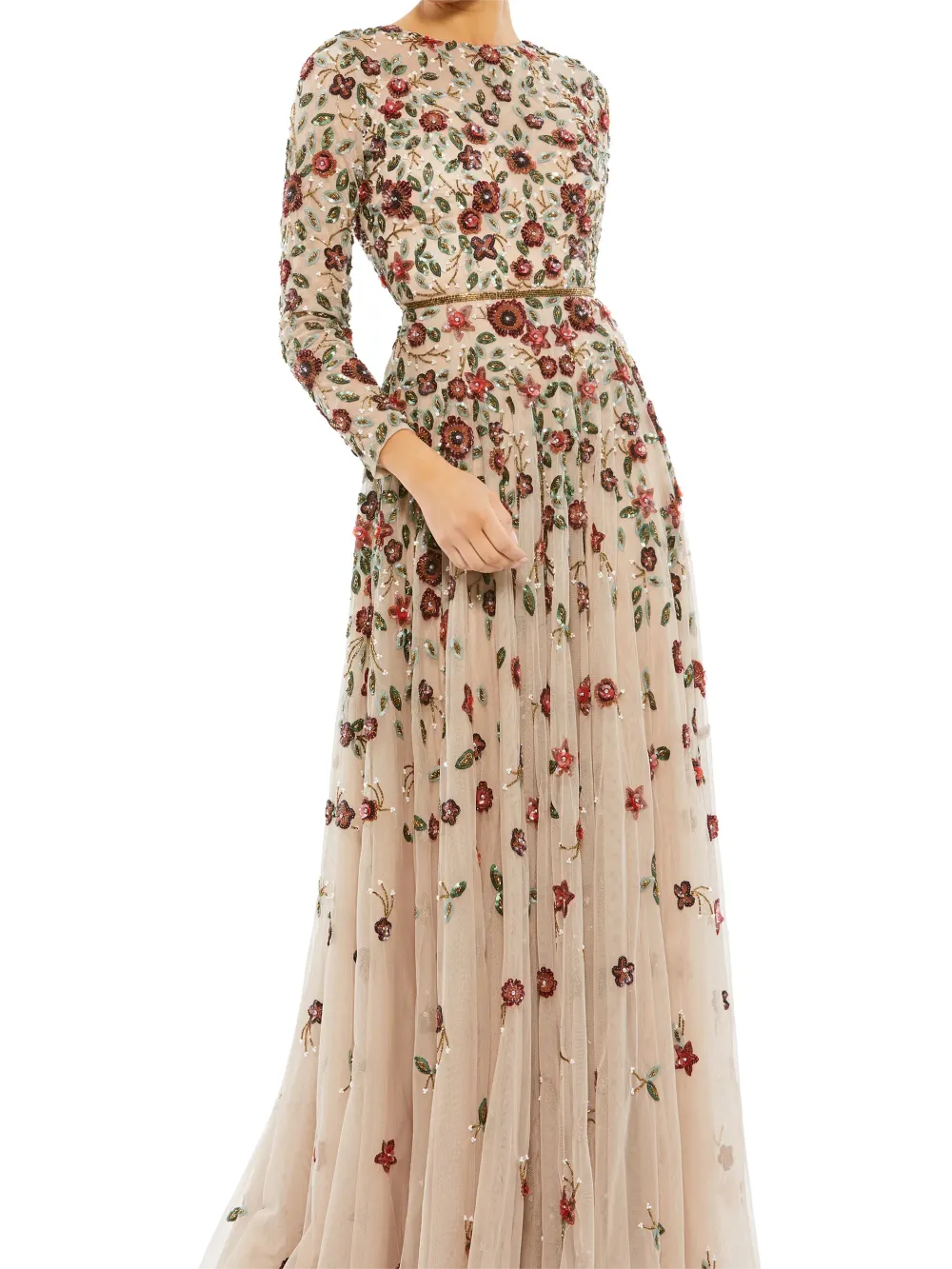 Women's Floral Turtleneck Dress