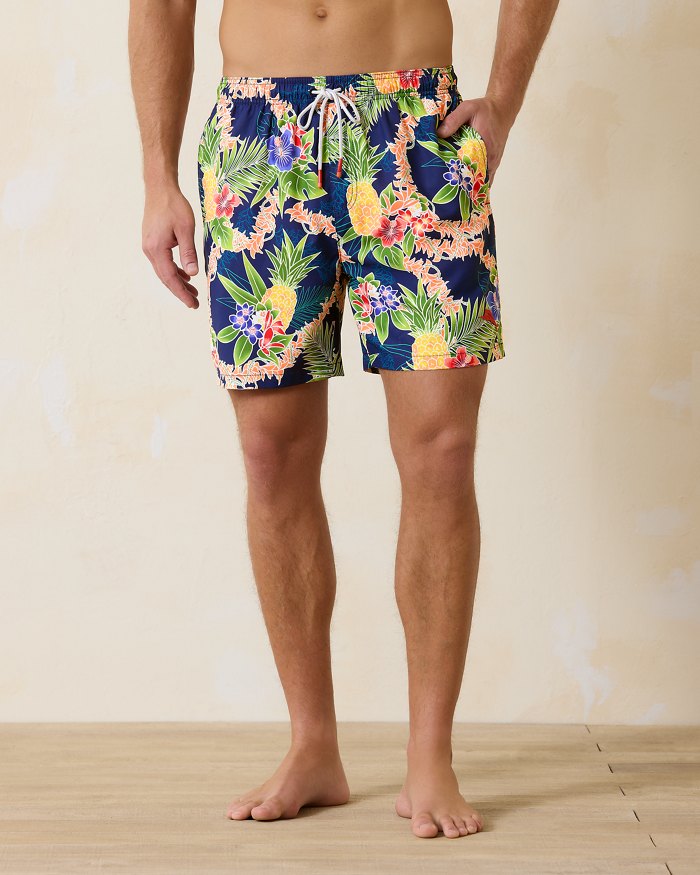 Naples Lei in Paradise 6-Inch Swim Trunks