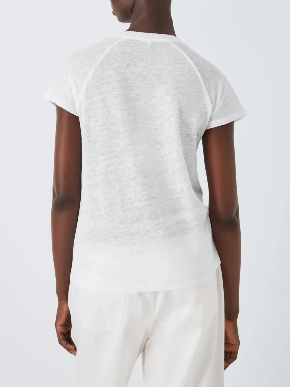 Linen V-Neck T-Shirt