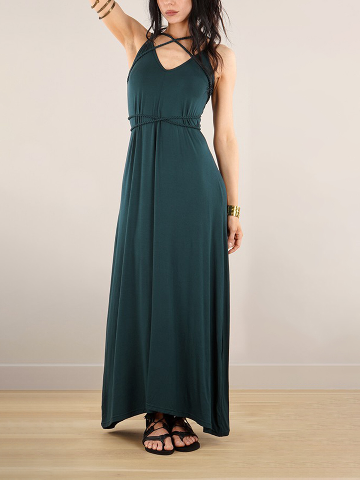 Loose And Reversible Strappy Long Dress