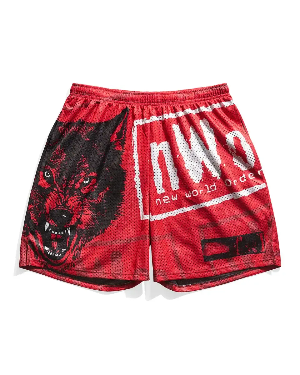 NWO Wolfpac Wolf Retro Shorts