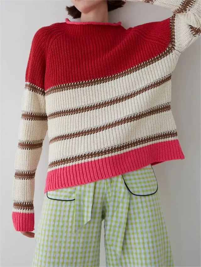 PALMAR RASPBERRY SWEATER