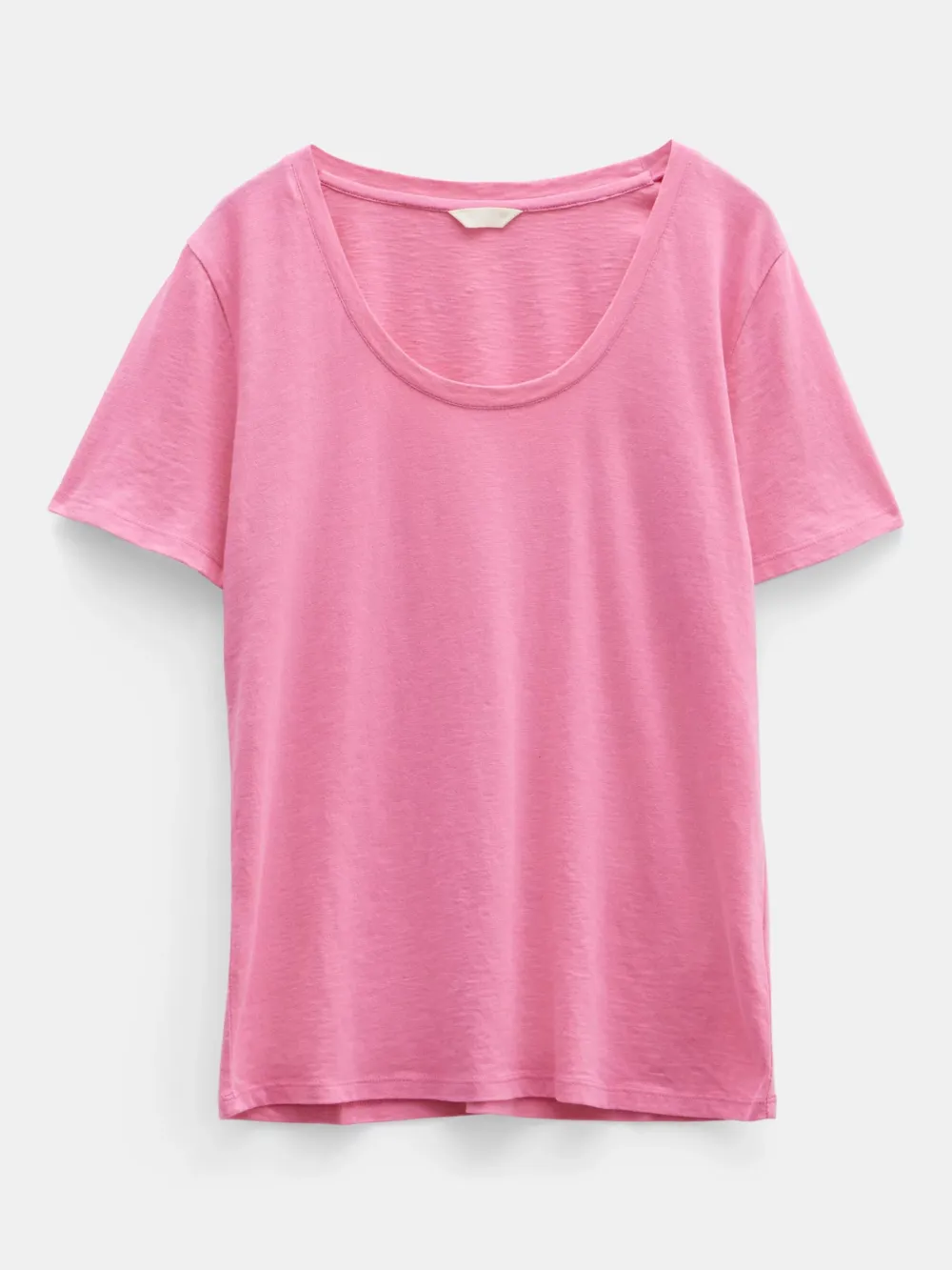 Hari Cotton Slub Scoop Neck T-Shirt