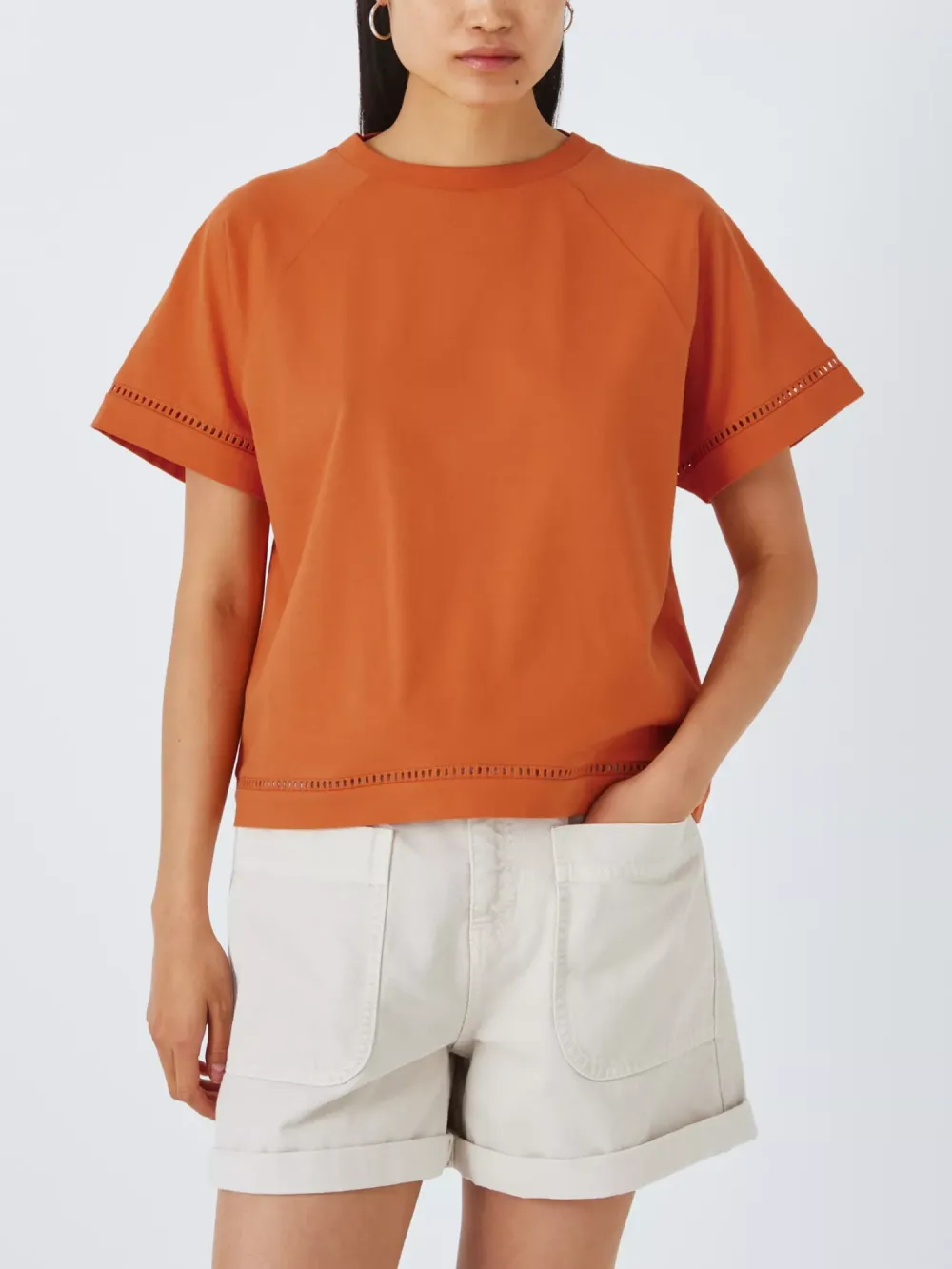 Ladder Trim Short Sleeve T-Shirt