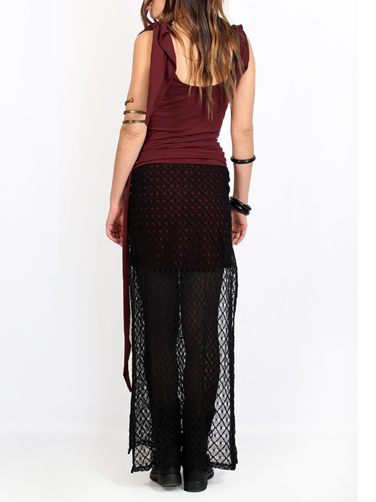 Split Long Skirt