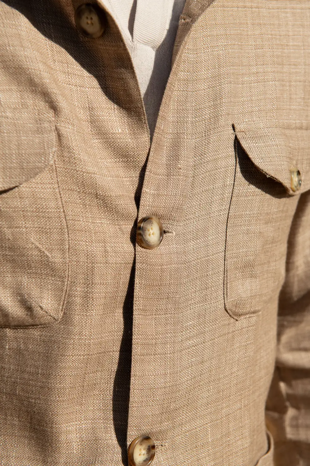 Beige Safari Jacket