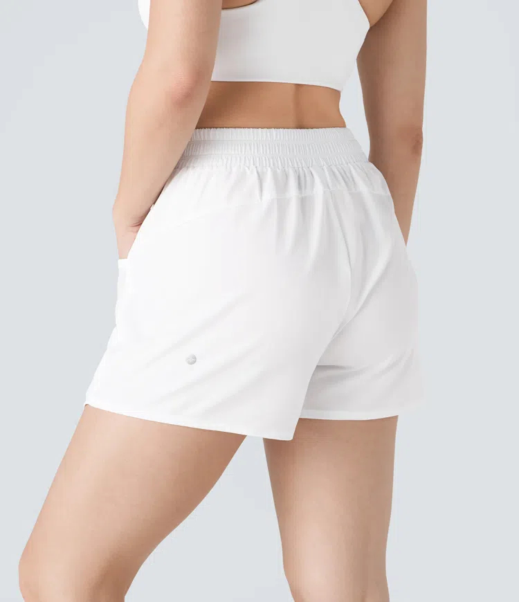 High Waisted Split Contrast Mesh Pocket Mini A Line Quick Dry Tennis Skorts