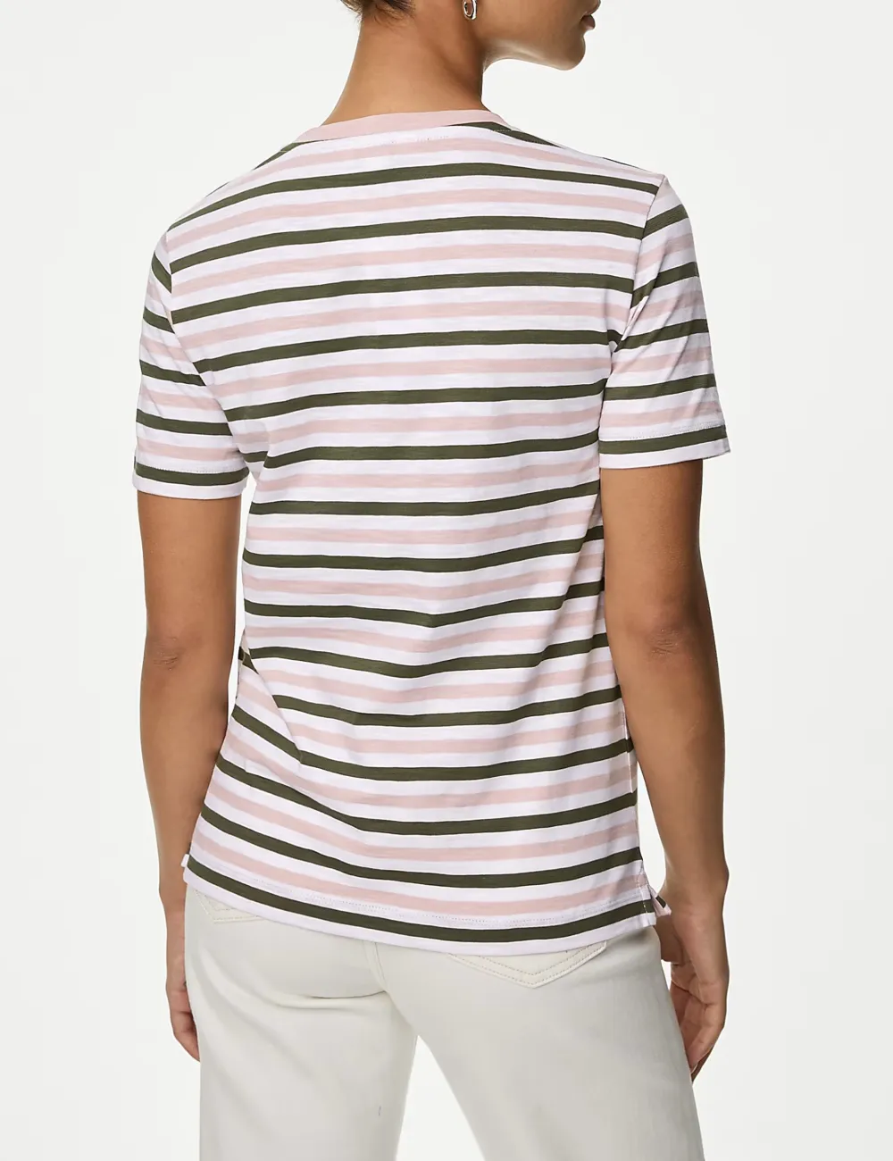 Pure Cotton Striped T-Shirt