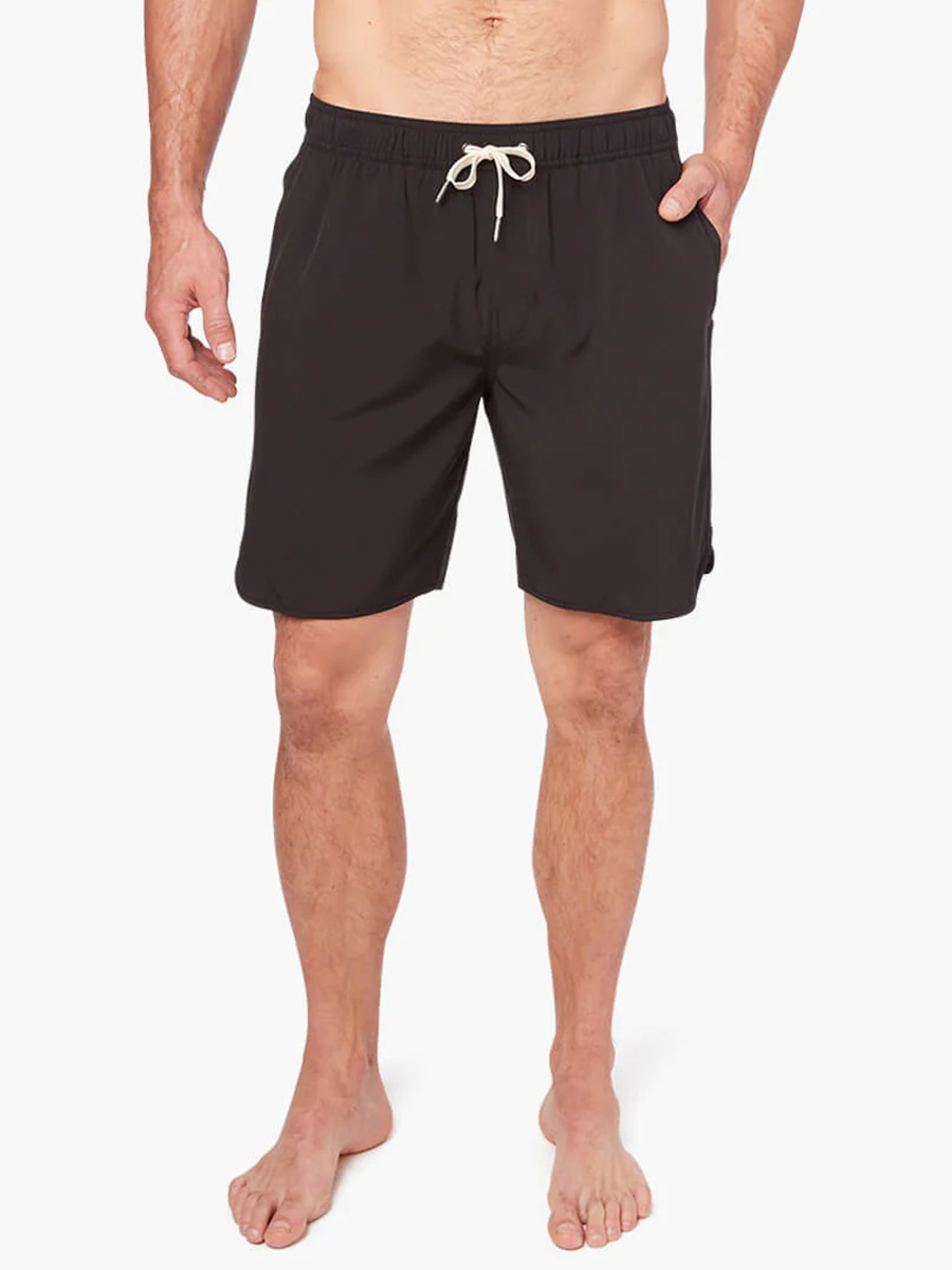 Men's solid color beach shorts