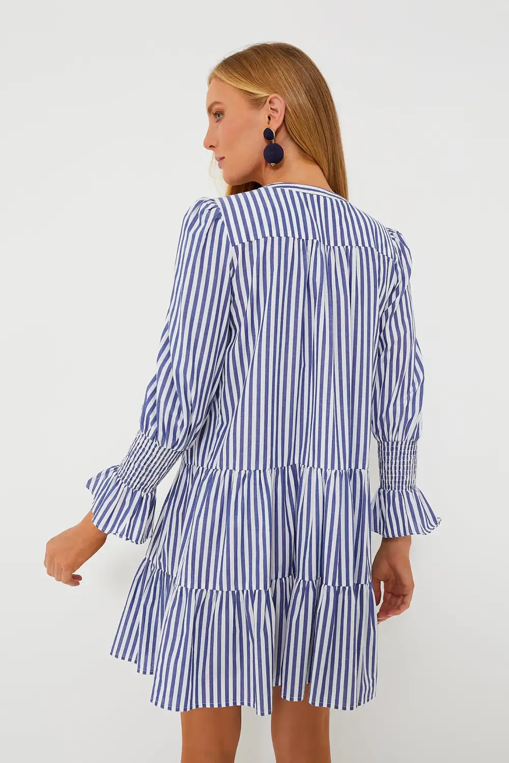 Blue and White Stripe Cotton Poplin Kenzo Dress