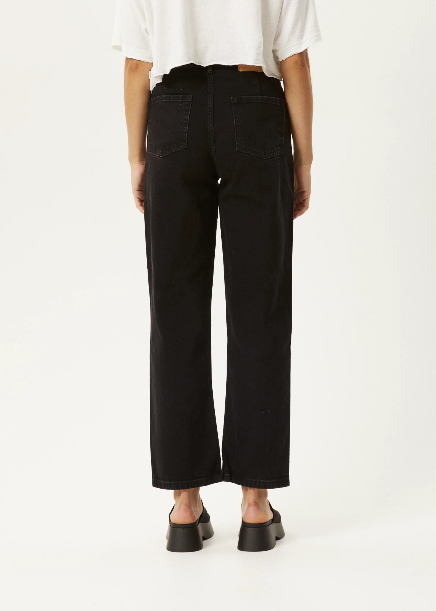 SHELBY - ORGANIC DENIM WIDE LEG JEANSWASHED