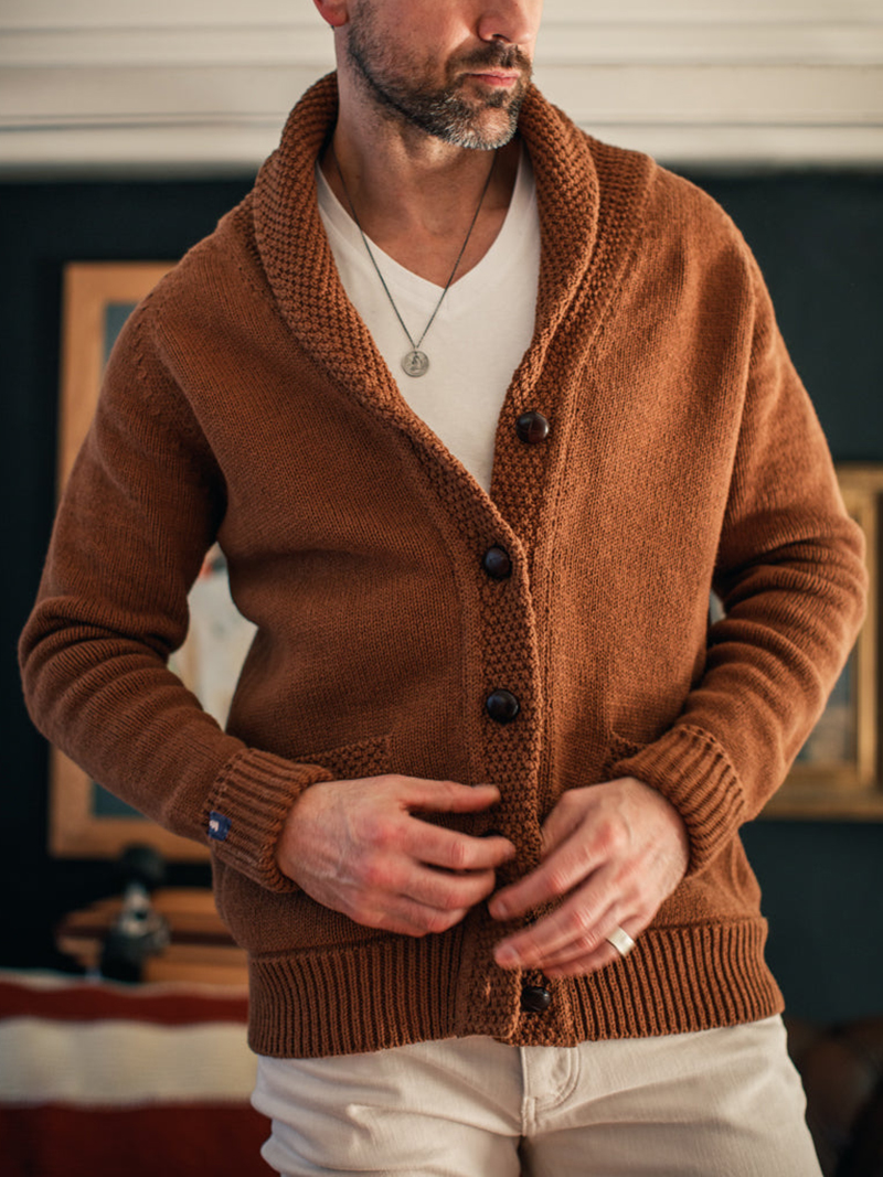 Turner Cardigan Rust