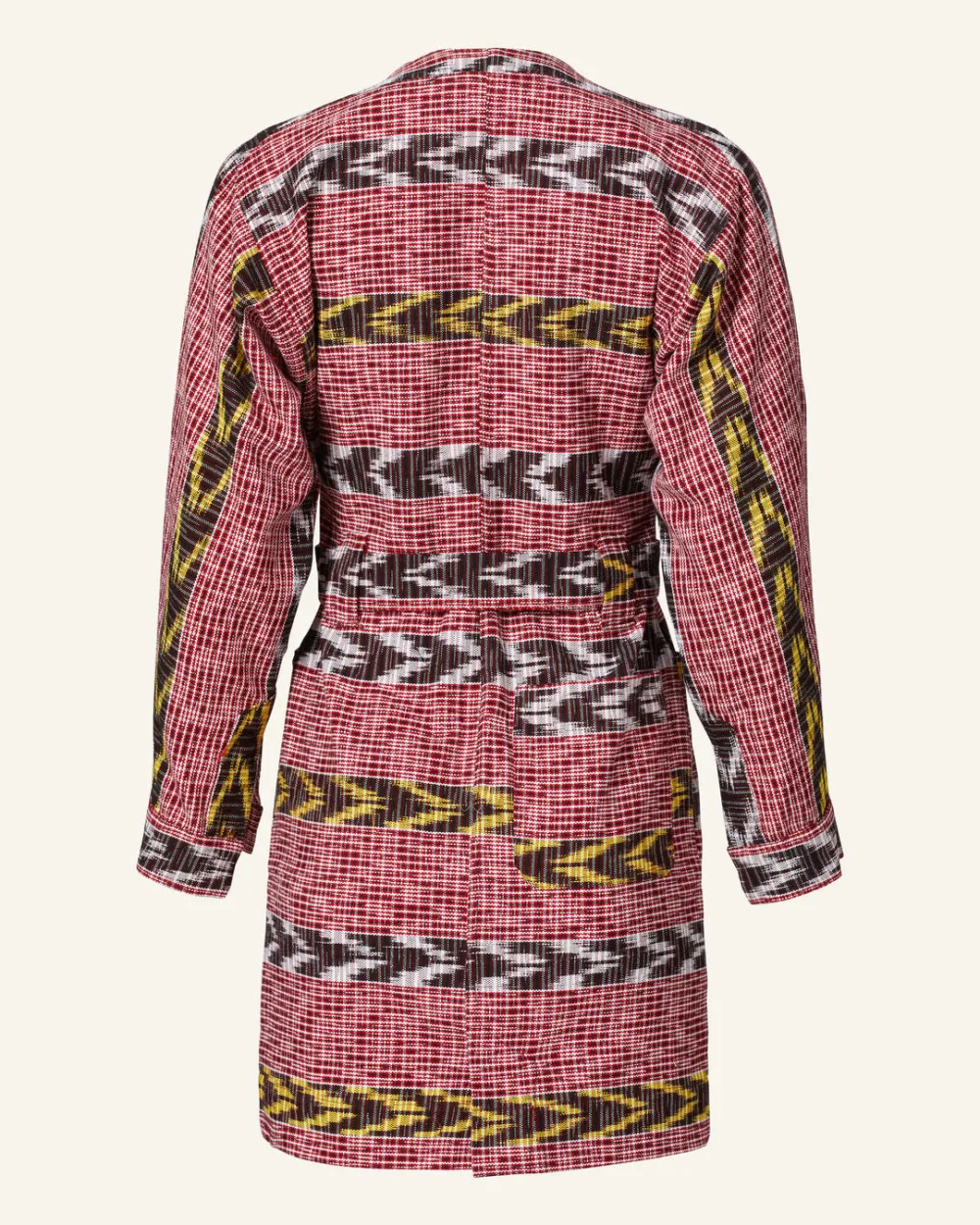 Laurent Pomegranate Ikat Dress