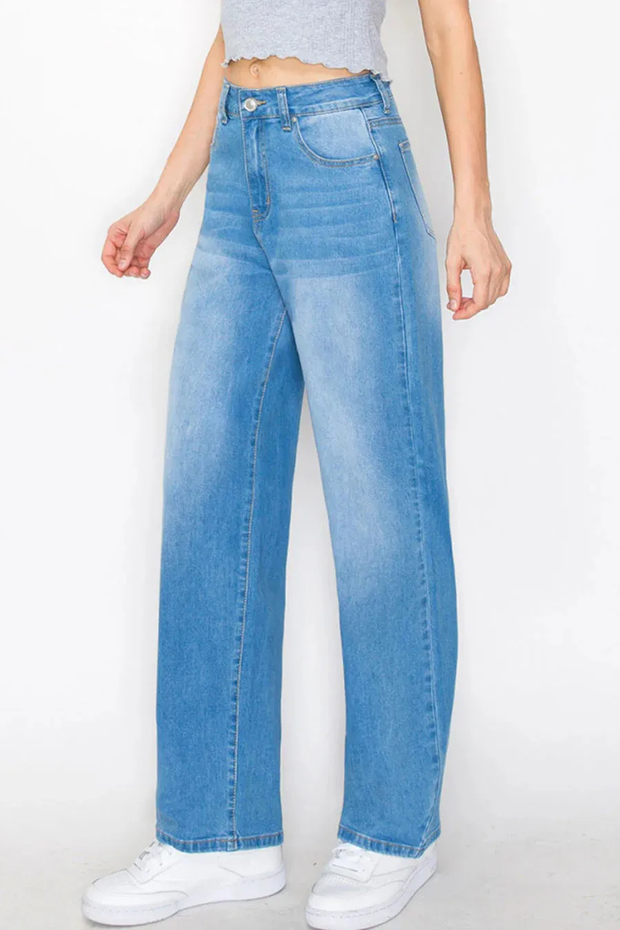 WAXJEAN Basic Wide Leg Jeans