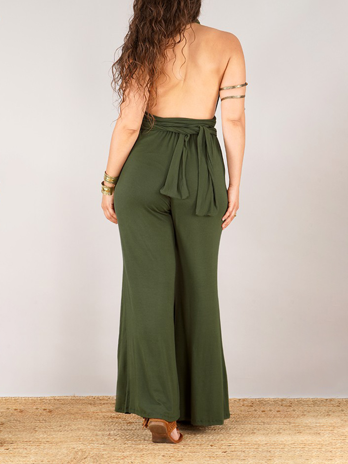 Cross Halter Jumpsuit