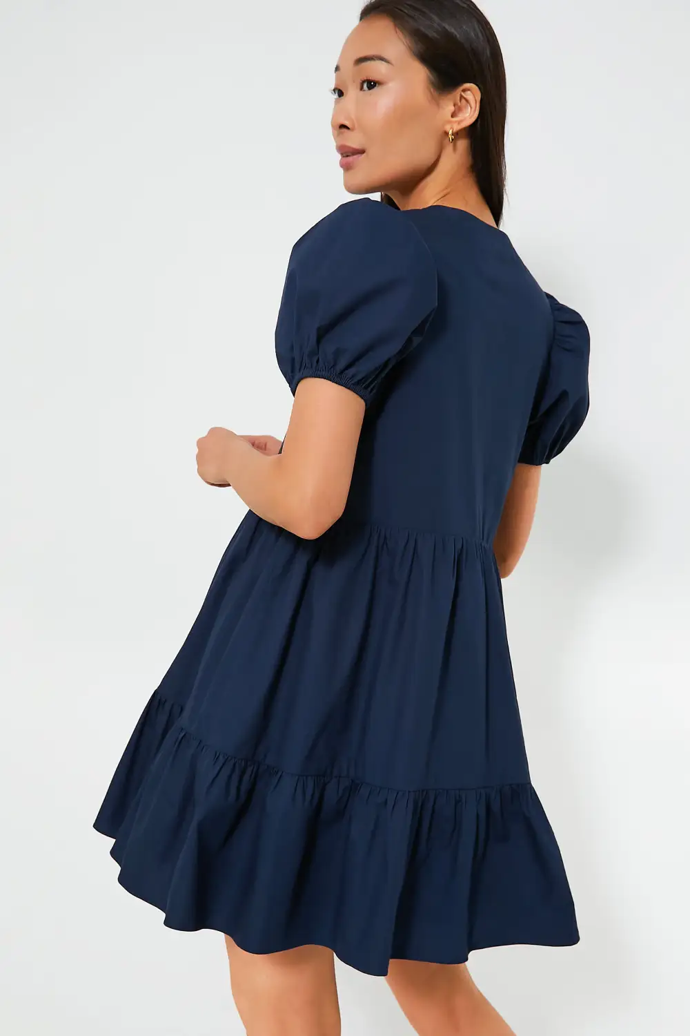 Navy Zip Front Ellie Mini Dress