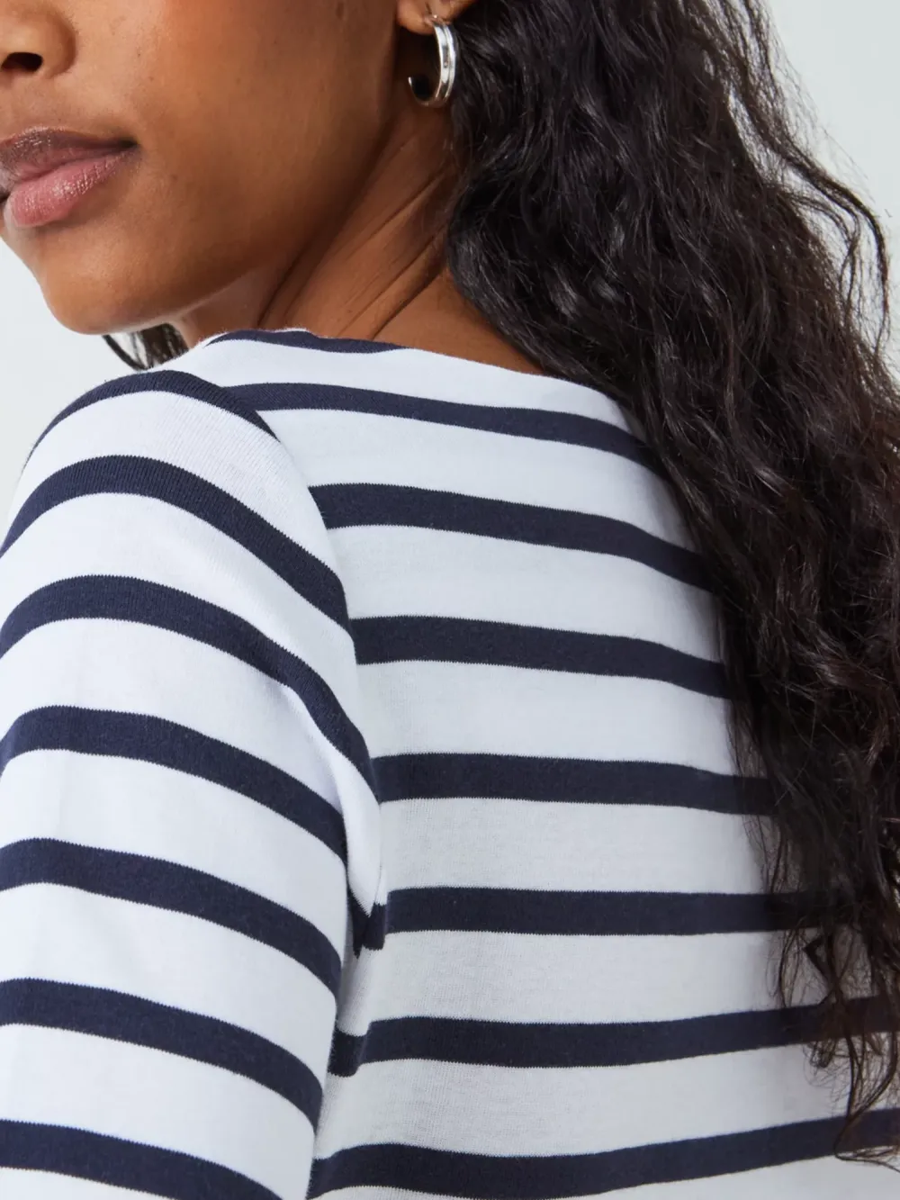 Striped Boat Neck Top