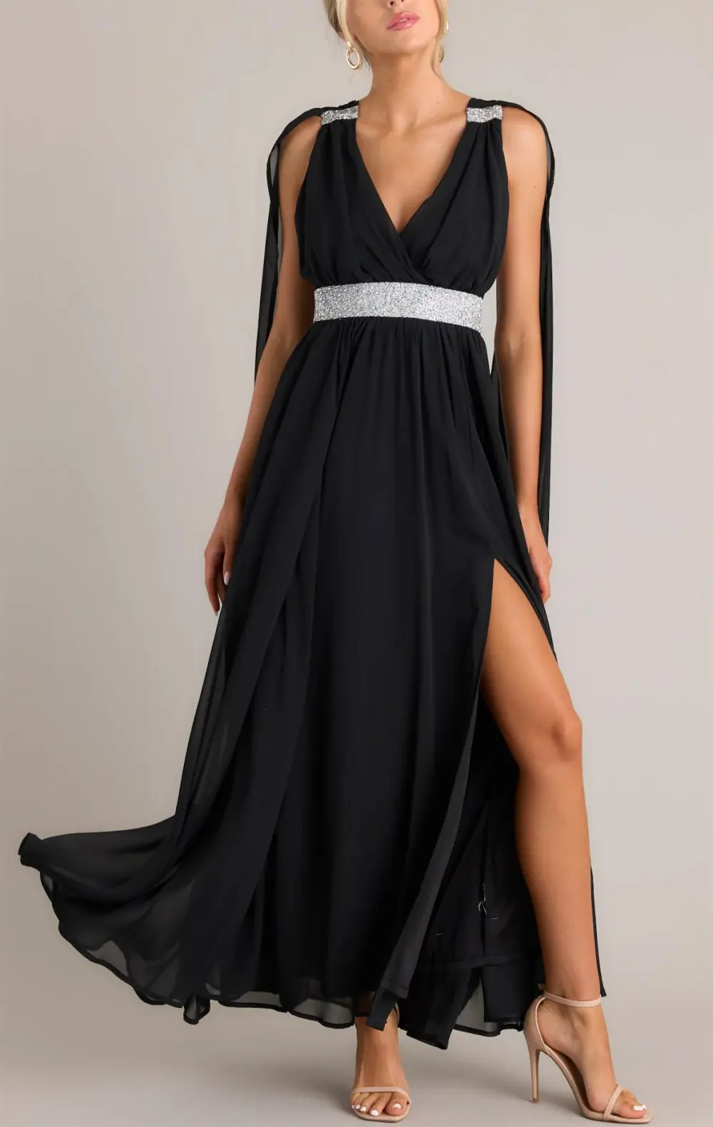 EVERYONE'S DESIRE BLACK MAXI DRESS