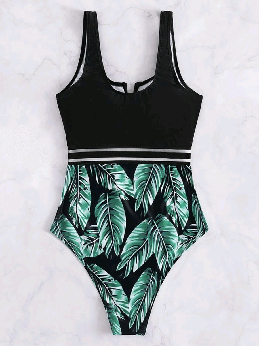 Women's Sexy Printed One Piece Swimsuit