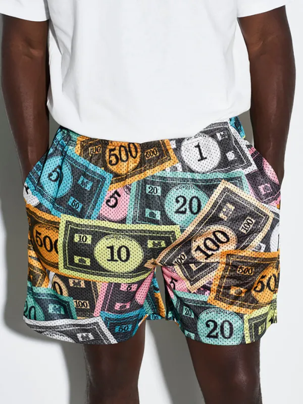 Monopoly Money Retro Shorts