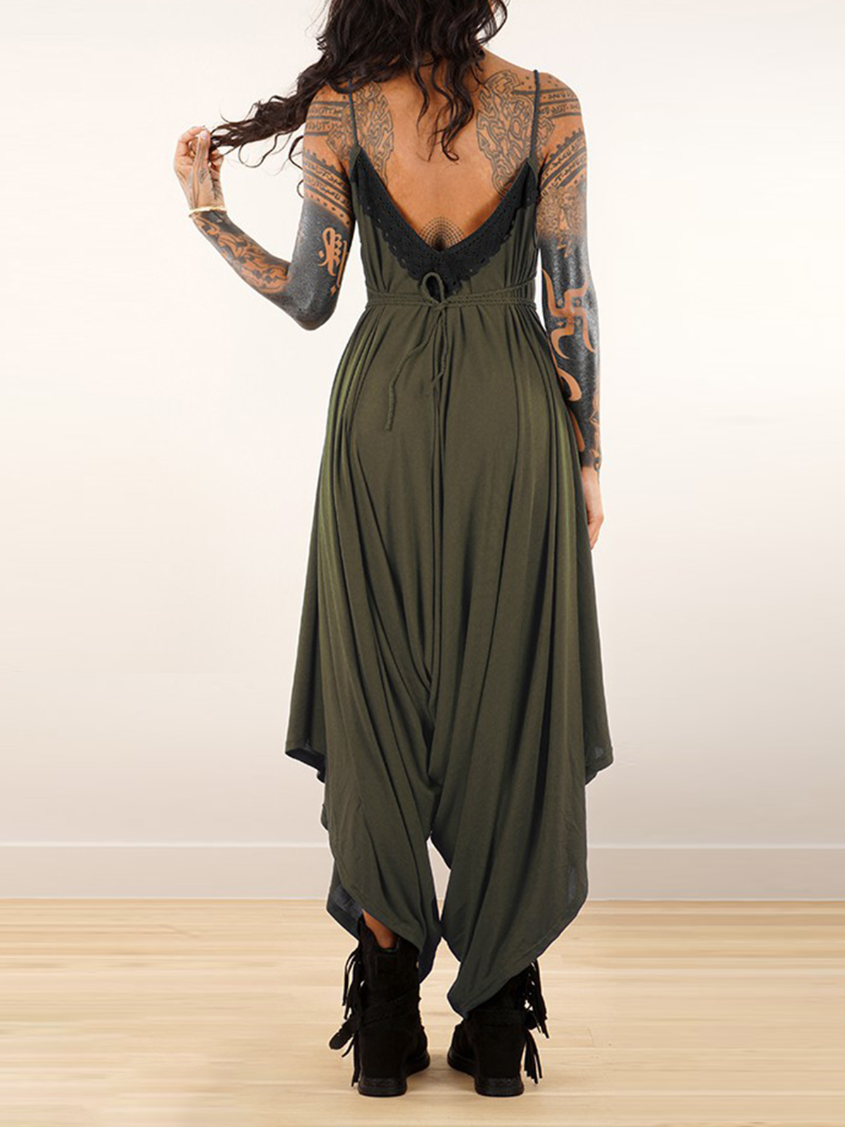 Loose And Reversible Strappy Jumpsuit