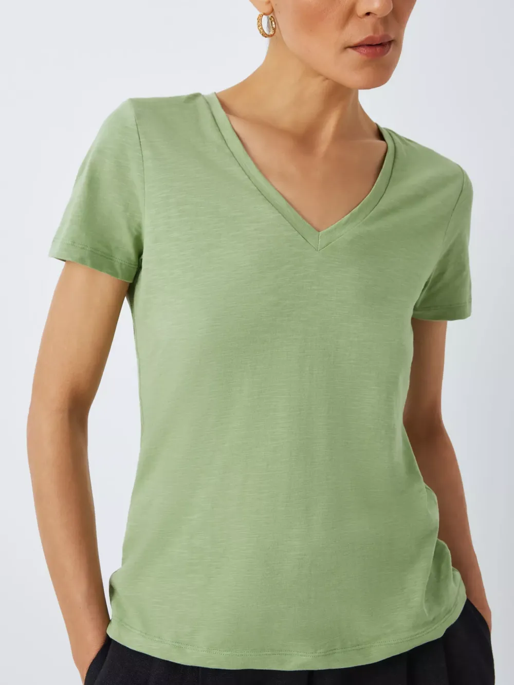 Cotton V-Neck Top