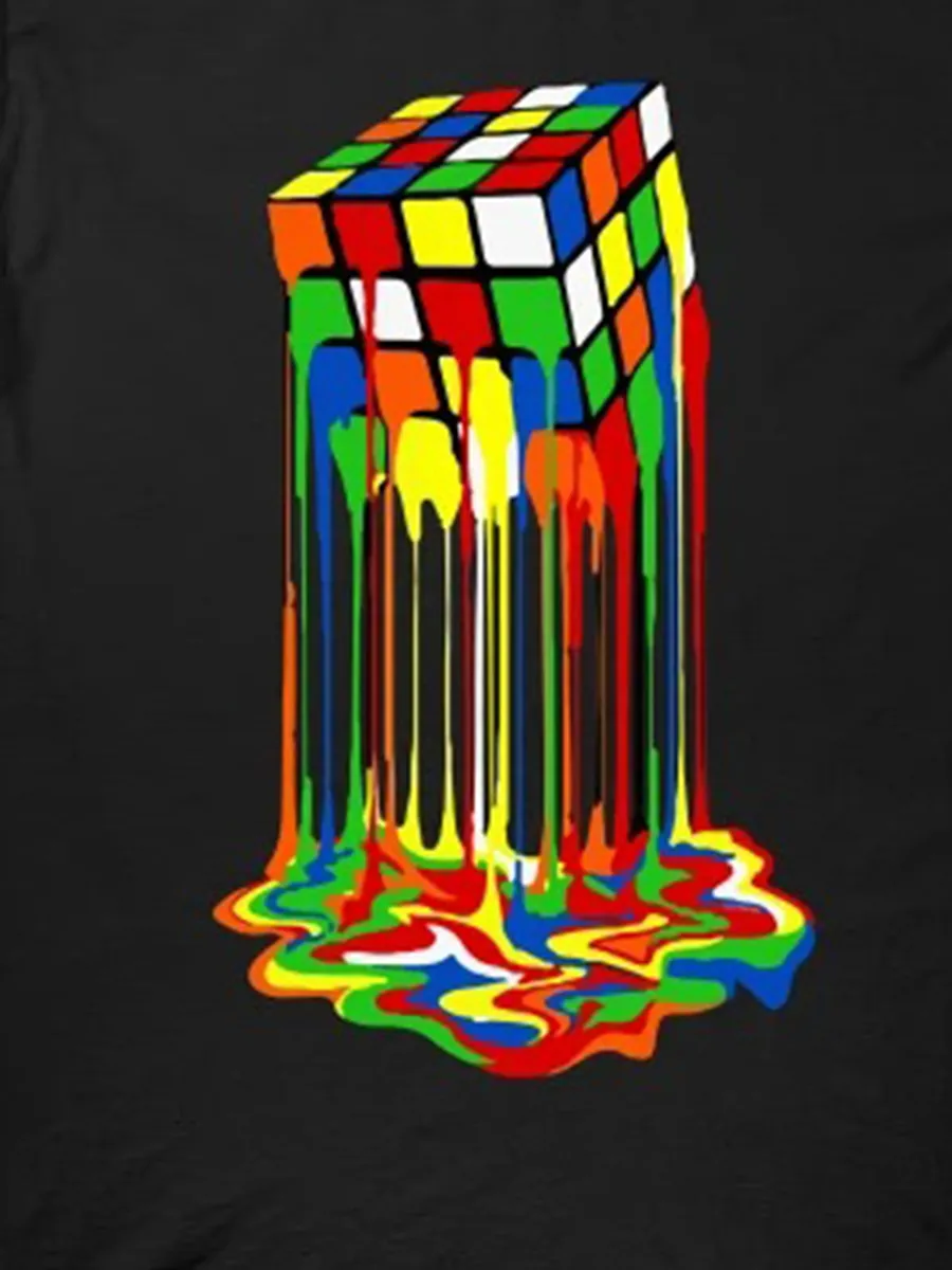 Melting Rubiks Cube T-Shirt