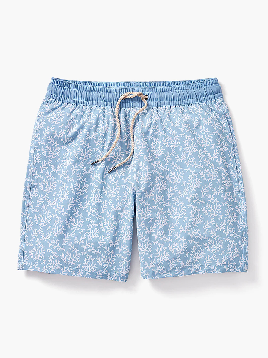 Men's Mist Seaweed Bayberry Trunk Beach Shorts