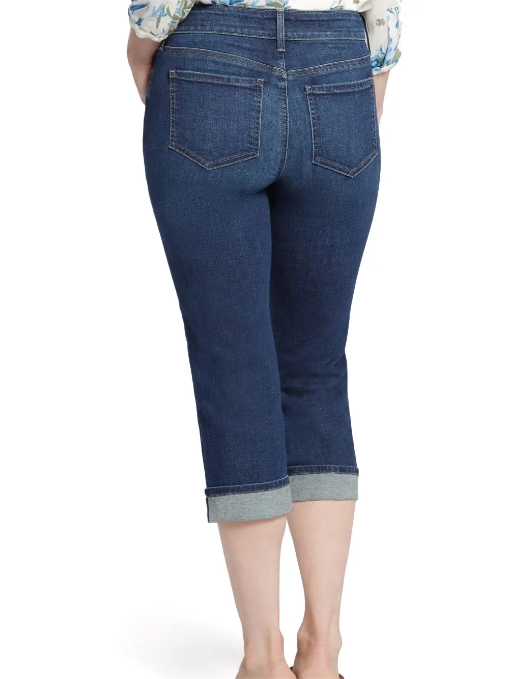 Marilyn Cuffed Crop Straight Leg Jeans