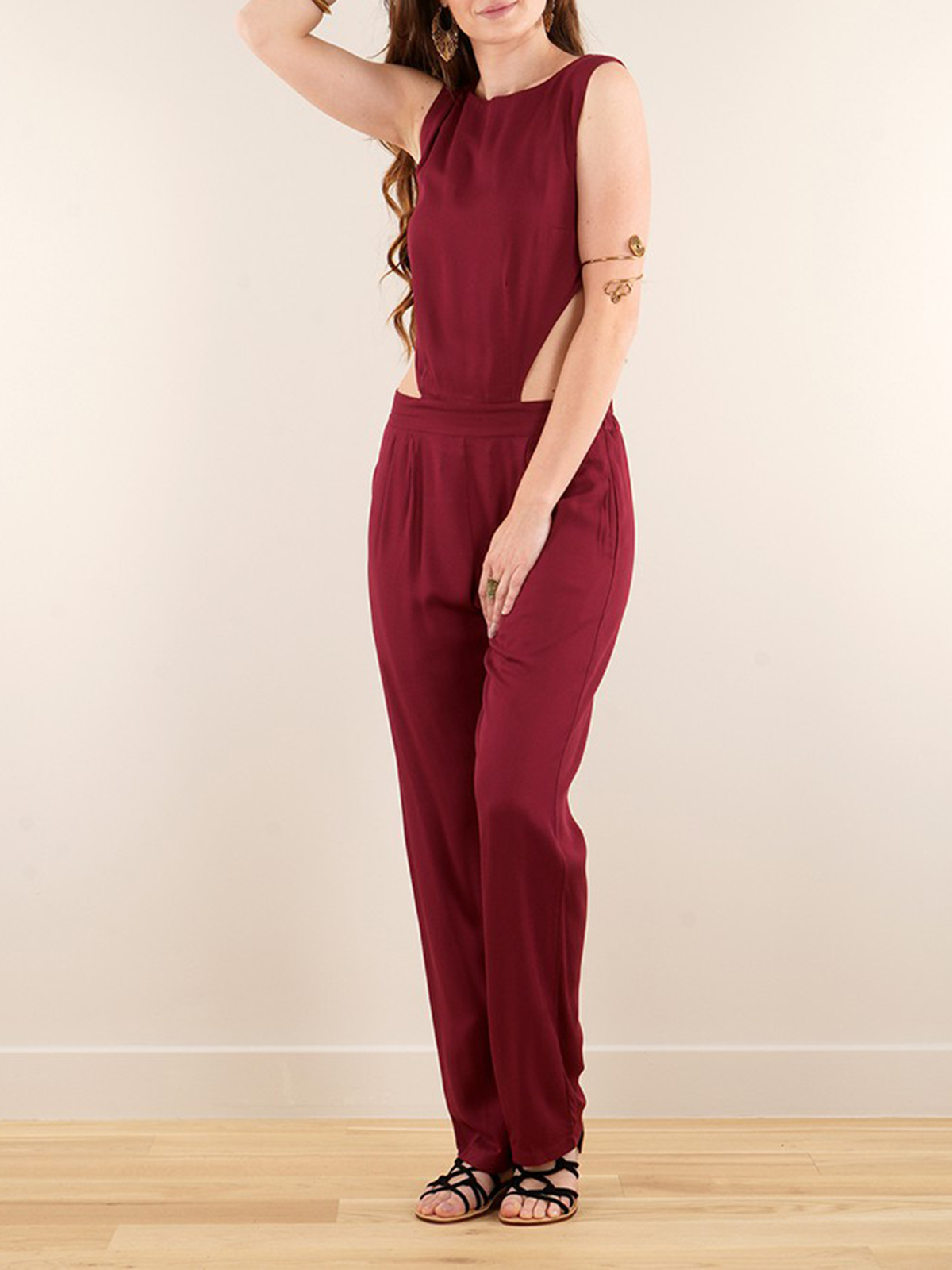 Bare Back Strappy Jumpsuit