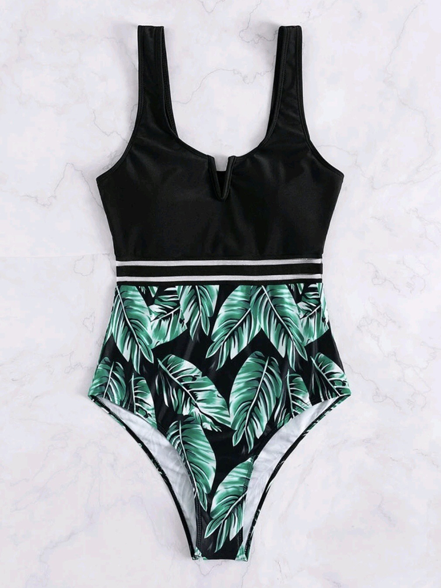 Women's Sexy Printed One Piece Swimsuit