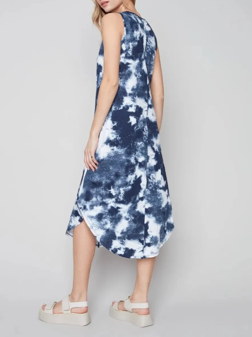 Dress Navy Tie Dye