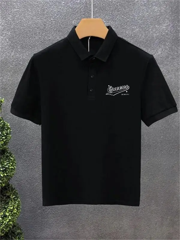 Retro Oversize Design Polo Shirt