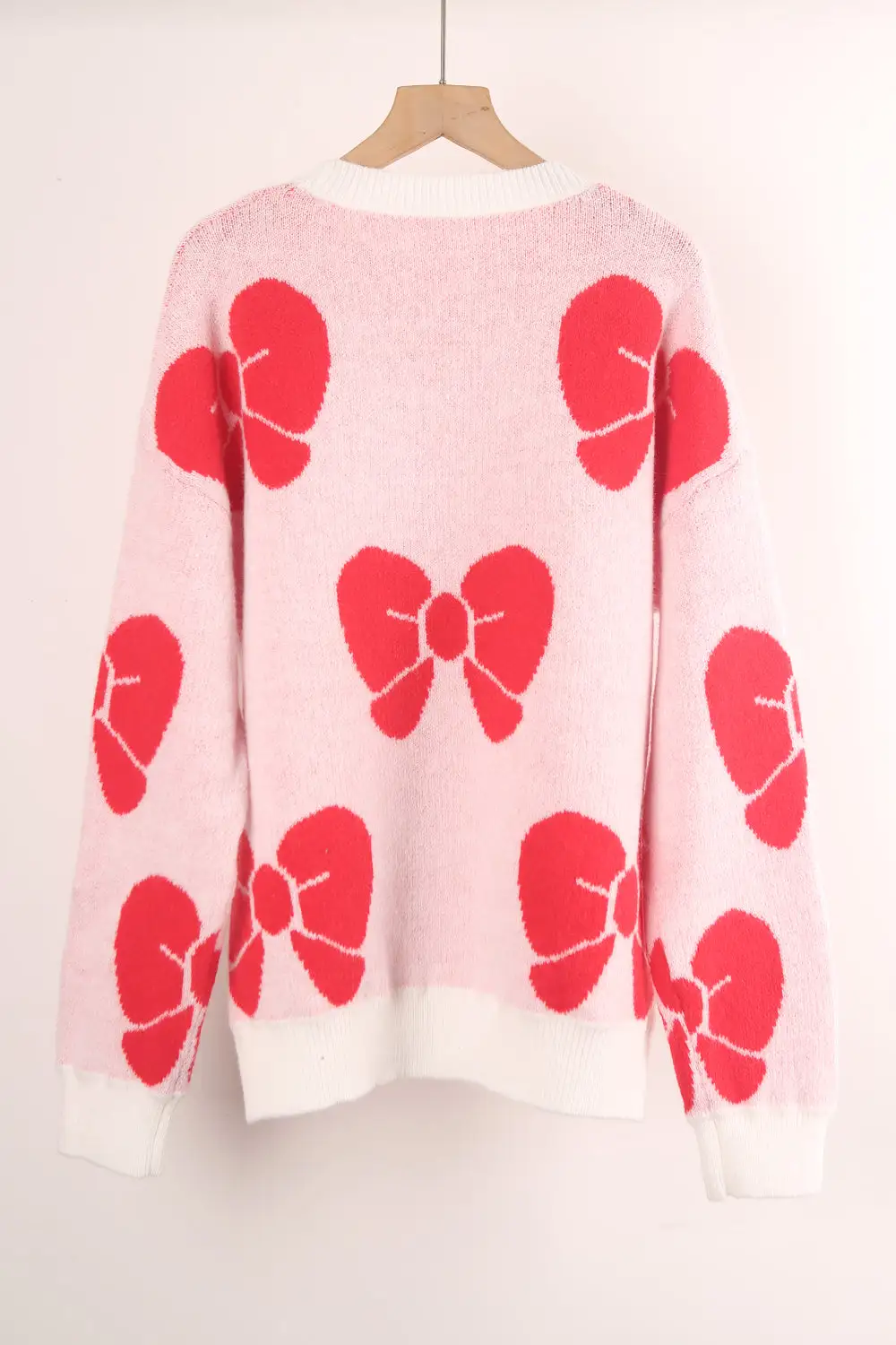 Women Loose Bow Pullover Sweater