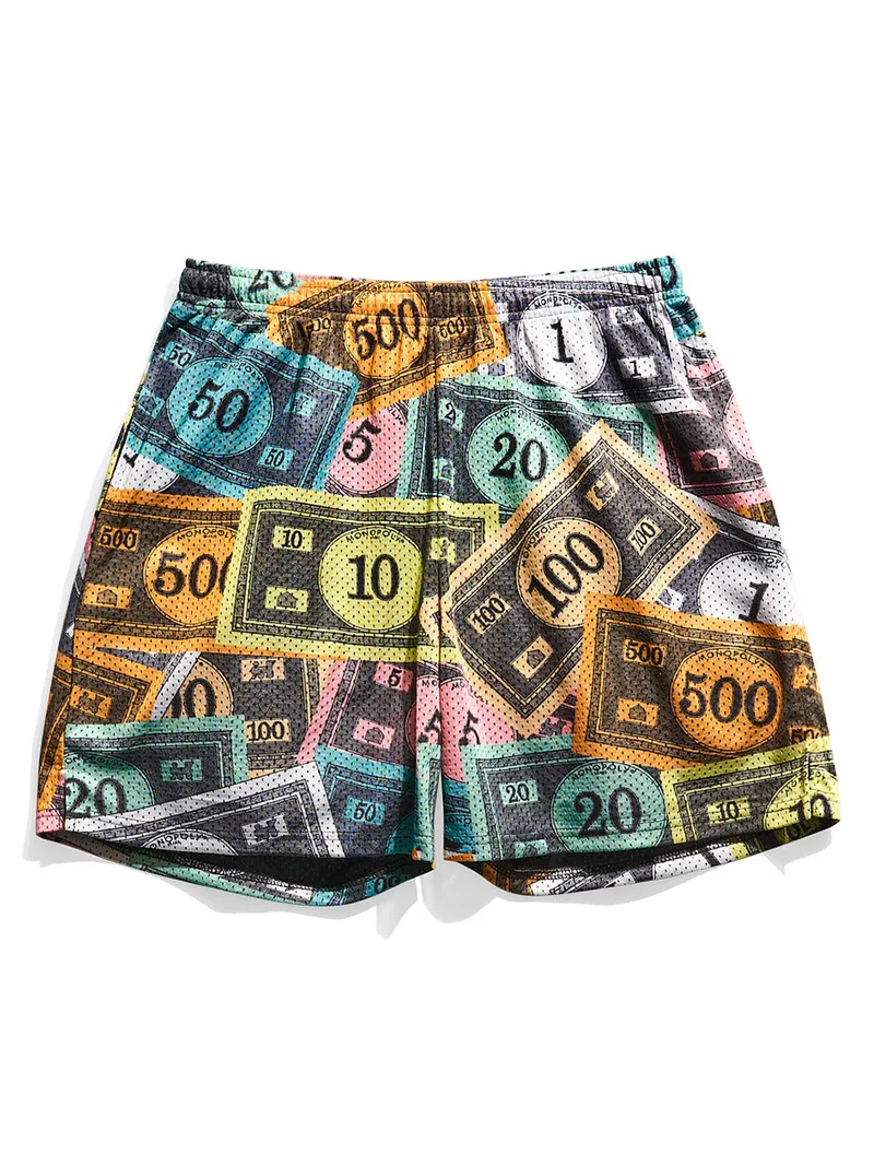 Monopoly Money Retro Shorts